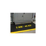 HOBBYHANE İzole Halı 5mm 40 KV Sarı Şeritli , Ölçü Seçenekli , Yalıtkan Paspas , TSE Belgeli