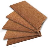 Hobbyhane Koko Coco Halı Kapı Önü Paspas 50X70 17 mm - 60 x 100 cm - Kahverengi