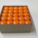 Hobbyhome Bar Mum 8cmx3,5cm Parafin - Turuncu - 25 Adet
