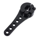 Hobbypark Metal Alüminyum Uzun 25T Servo Korna Tek Taraflı Direksiyon Kolu M3 Dişli RC Araba Kamyon Off Road Buggy Aksesuarları (Siyah)