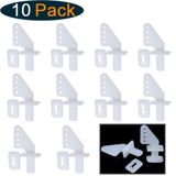 HobbyPark Naylon Mikro Kontrol Kornaları 20x11 mm RC Uçak Uzaktan Kumanda Köpük Elektrikli Park Flyers Parçaları için 4 Delik (10'lu Set)