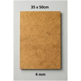 HOBBYRONS 35x50 cm Resim Altlığı Duralit - 4 mm Ham Mdf Çok Amaçlı (1 Adet)