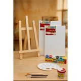 Hobbyrons Küçük Resim Seti - 20X30 cm Tuval (2 Adet), Masaüstü Şövale, Boya, Resim Fırçaları, Palet - Hobi, Aktivite, Eğlence, Çocuk Resim Seti