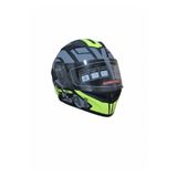 Hobbys JK902 H1 Yellow Güneş Vizörlü Çene Açılır Lüks Kask