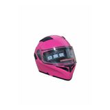 Hobbys JK902 Pembe Çene Açılır Güneş Vizörlü Lüks Kask