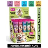 HOBİ 5 Çeşit Karışık Krema Kedi Ödül Maması 14 gr x 100 Adet