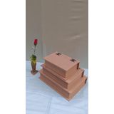 Hobi 90033 Dekoratif Model Üçlü Takı Kutusu Ahşap HAM MDF El Yapımı