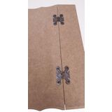 Hobi 90059 Dekoratif Model Bölmeli Çay Kutusu HAM Ahşap MDF El Yapımı