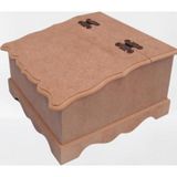 Hobi 90068 Dekoratif Çay Kutusu Ahşap MDF HAM cnc El Yapım