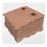 Hobi 90068 Dekoratif Çay Kutusu Ahşap Mdf Ham Cnc İtinalı Paket Kargo El Yapım