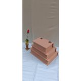 Hobi Adn 90033 Kitap Dekoratif Model Üçlü Takı Kutusu Ahşap Ham Mdf El Yapımı