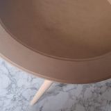 Hobi Adn 90186 Ahşap Kayın Mdf Ham Sehpa Rölyef Oval Ayak Ölçüyu Değiştirilebilir
