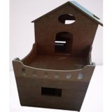 Hobi Adn 90231 Dekoratif Çocuk Oyuncak Ev Ahşap MDF HAM CNC Kesim El Yapım