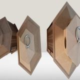 Hobi Adn 90235 Dekoratif Fenerlik 3Lü Set Mdf Ham Cnc Kesim Oyma Nakış El Yapımı
