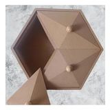 Hobi Adn 90251 Piramit Kutu Dekoratif Ahşap Mdf Ham Cnc Kesim El Yapım