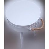Hobi Adn 90265 Model Dekoratif Bavul Sehpa Ahşap Mdf Cnc Kesim Beyaz Lake El Yapı