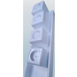 Hobi ADN 90273 Dekoratif Mumluk Ahşap MDF Parlak Beyaz MODEL El Yapım