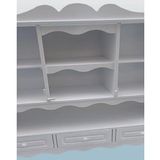 Hobi Adn 90353 Dekoratif Mutfak Dolap 3Cekm Terek Mdf Parlak Beyaz Lake El Yapim