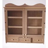 Hobi ADN Dekoratif Telli Dolap Terek Ahşap MDF Ham CNC Kesim Model El yapım