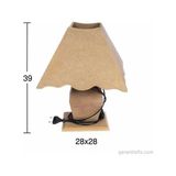 Hobi-Art F 753 Dekoratif Ahşap Abajur Obje