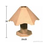 Hobi-Art F 754 Dekoratif Ahşap Abajur Obje