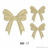 Hobi-Art Kd 17 - Kurdele Seti Dekoratif Mini Ahşap Obje