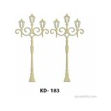 Hobi-Art Kd 183 - Sokak Lambası Figürlü Dekoratif Mini Ahşap Obje