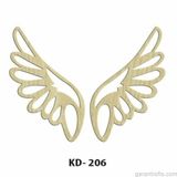 Hobi-Art Kd 206 Kanat Şeklinde Dekoratif Mini Ahşap Obje