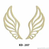 Hobi-Art Kd 207 Kanat Şeklinde Dekoratif Mini Ahşap Obje