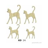 Hobi-Art Kd 24 - Kediler Dekoratif Mini Ahşap Obje
