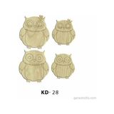 Hobi-Art Kd 28 - Baykuş Dekoratif Mini Ahşap Obje