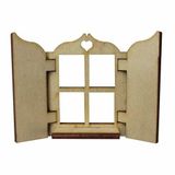Hobi-Art Kd 322 Pencere Figürlü Mini Ahşap Obje