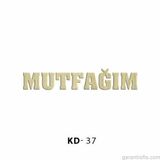 Hobi-Art Kd 37 - Mutfağım Yazılı Dekoratif Mini Ahşap Obje