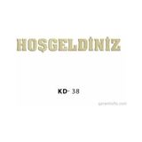 Hobi-Art Kd 38 - Hoşgeldiniz Yazılı Dekoratif Mini Ahşap Obje