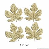 Hobi-Art Kd 57 - Yapraklar Dekoratif Mini Ahşap Obje