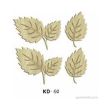 Hobi-Art Kd 60 - Yaprak Tasarımlı Dekoratif Mini Ahşap Obje