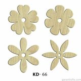 Hobi-Art Kd 66 - Çiçek Tasarımlı Dekoratif Mini Ahşap Obje