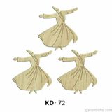 Hobi-art Kd 72 - Semazen Tasarımlı Dekoratif Mini Ahşap Obje