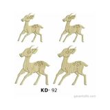 Hobi-Art Kd 92 - Ceylan Şeklinde Dekoratif Mini Ahşap Süs Obje