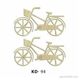 Hobi-Art Kd 94 - Bisiklet Şeklinde Dekoratif Mini Ahşap Süs Objeler