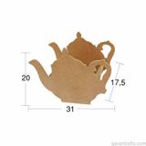 Hobi-art Ku 361 Boyanabilir Çaydanlık Tasarımlı Ahşap Kutu