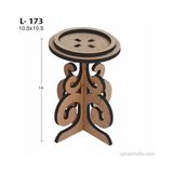 Hobi-Art L 173 Ham Demonte Ahşap Özel Kesim Mumluk