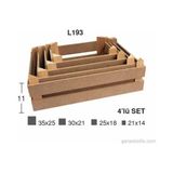 Hobi-Art L 193 Kasa Şeklinde Masaüstü Dekoratif Ahşap Obje