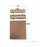 Hobi-Art L 232 Ham Ahşap Hoşgeldiniz Yazılı Obje