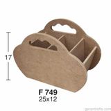 Hobi-art Oval Kaşıklık Ahşap Obje F 749