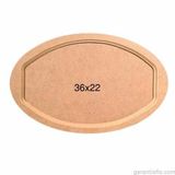Hobi-art T 691 Ahşap Oval Tepsi Obje