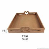Hobi-Art T 757 Ahşap Dekoratif Tepsi Obje