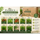 Hobi Bahçesi Seti 10 Çeşit Sebze Tohumu Seti Toplam 50 Gr Evde Bahçe Balkon Saksı Tohumu