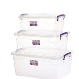 Hobi Box Yatay Saklama Kabı 3'lü Set 10-15-20 Lt