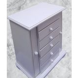 Hobi Dekoratif 90372 Taki Sifonyer 7Cekm Gizli Cem Modullu Parlak Beyaz El Yapim
